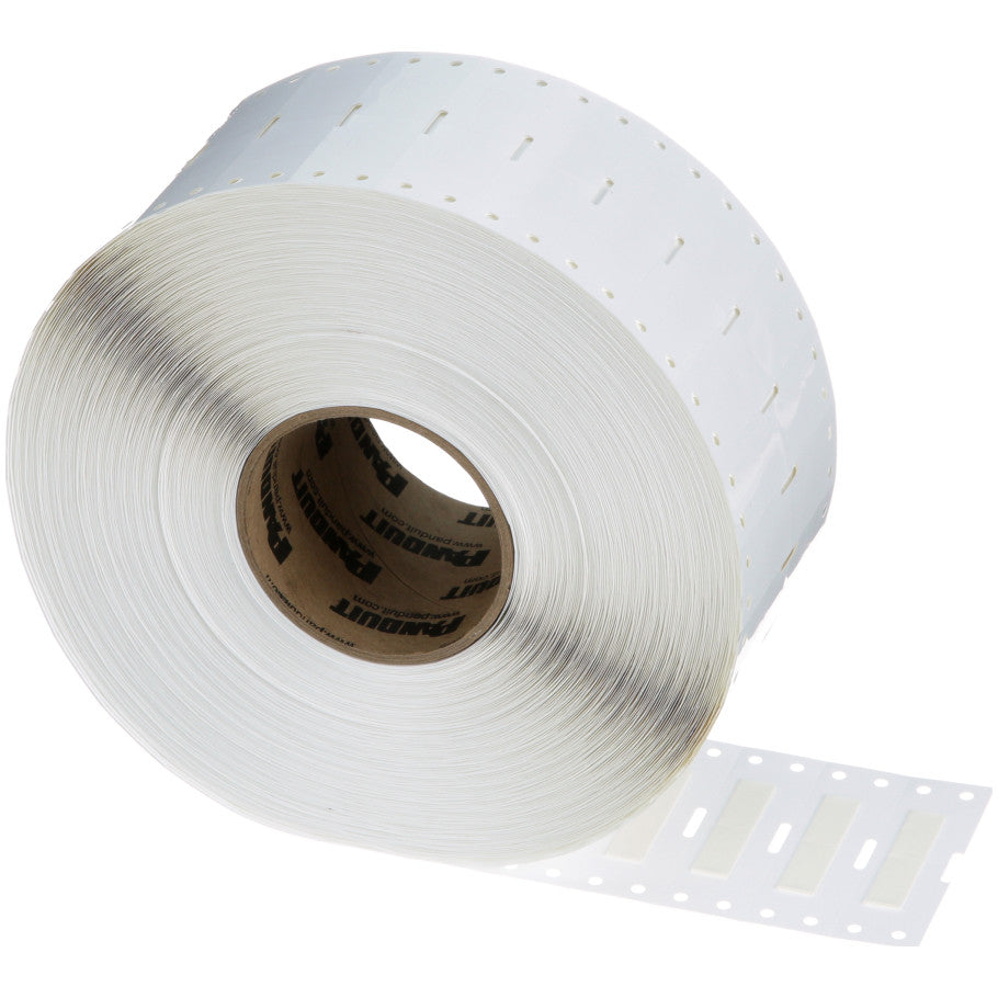 Military Grade, Heat-Shrink, Single-Sided, White, 1/4" (6.35mm) Diameter