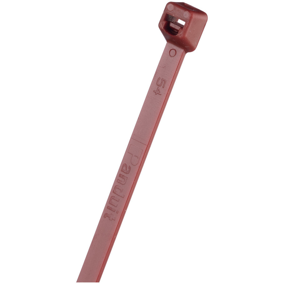 Pan-Ty PLT2S-C702Y Cable Tie, Maroon, HALAR, Heat and UV, 7.4"L, 50lb, PK100