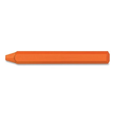 Scan-It Plus Fluorescent Crayon, 11/16 in dia/Round/Medium, 4.75 in L, Orange Sherbet, 12 MKR/DOZ