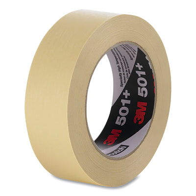 3M 051138-96477 501+ Specialty High Temperature Masking Tape, 100 mm W x 55 m L, Tan