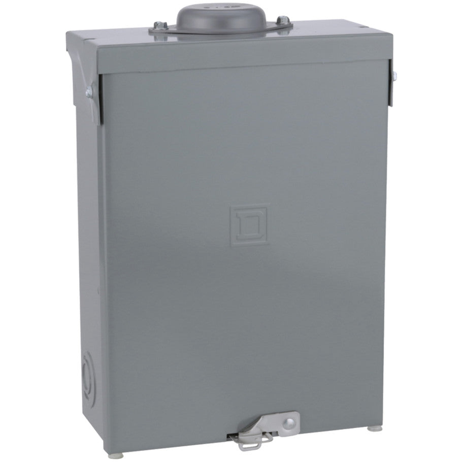 Load center, QO, 1 phase, 6 spaces, 12 circuits, 100A fixed main lugs, NEMA3R
