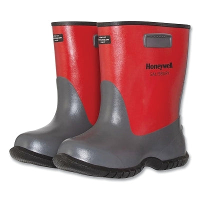 ELECTRIGUARD Dielectric Overboot, Size 14, 14 in H, Vulcanized Rubber, Red/Black