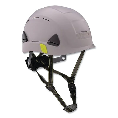 Fibre-Metal Climbing Style Safety Helmet, Type II, Dual Locking Rachet Suspension, Vented, Gray