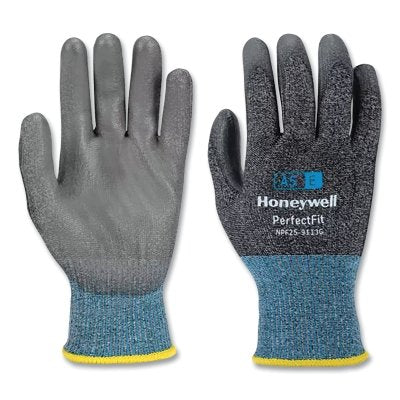 New Perfect Fit Gloves, 13 ga, PU A6/F, 10/X-Large, Gray