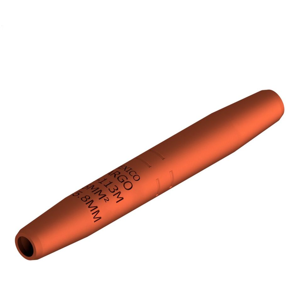 GL100 Overhead Line Splice, Copper, 3.5 in. L, 0.19-0.20 in. Diameter Range