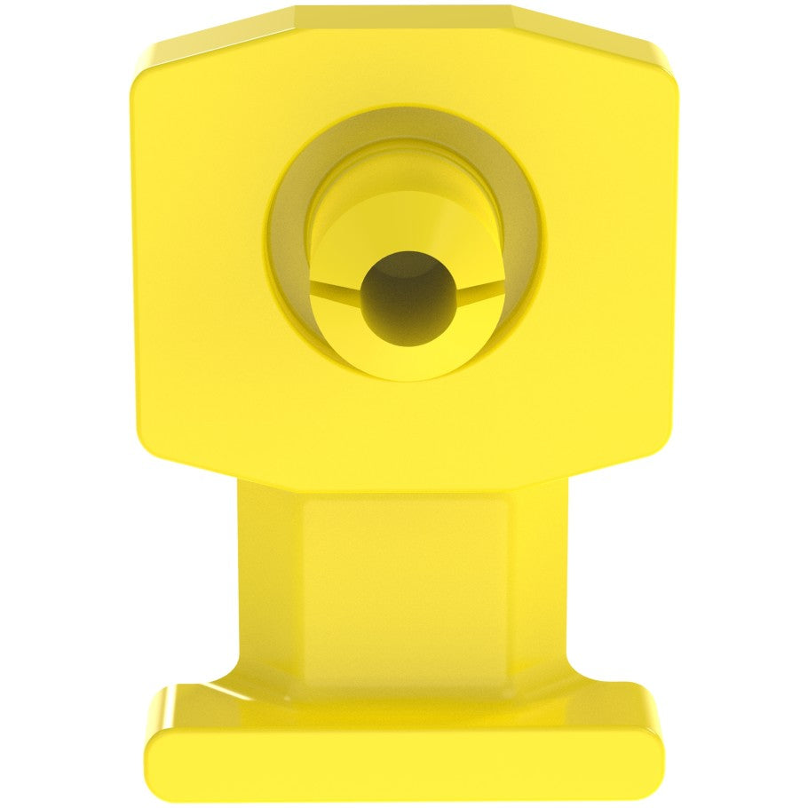 Cable Tie Mount, Nylon 6.6, Push Rivet Mount, Yellow, 0.53 L x 0.73 H x 0.49 in. W