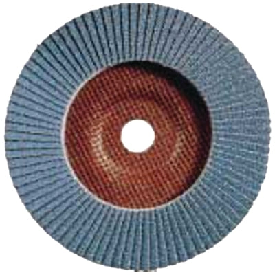 POLIFAN Type 29 SG Flap Disc, 4-1/2 in dia, 40 Grit, 7/8 in Arbor dia, 13300 RPM, Zirconia Alumina Z