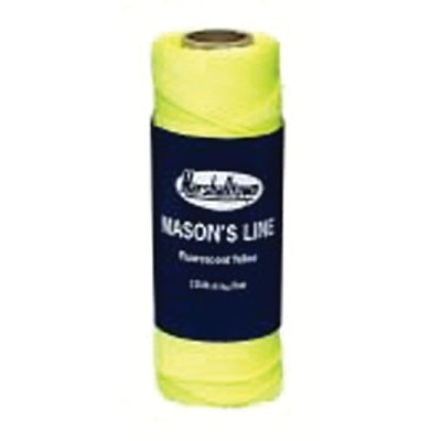 Nylon Mason's Line, Braided, 500 ft, Yellow, #18