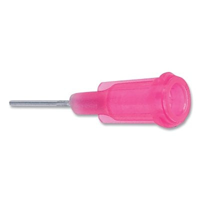 High Precision Dispense Needle, Straight Tip, 1/2 in L, Stainless Steel