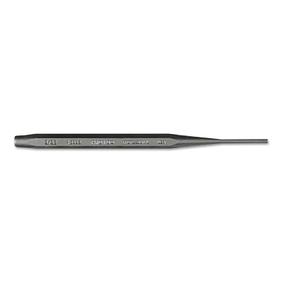 Super-Duty Drive Pin Punches, 4 1/2 in, 3/32 in tip, Tool Steel