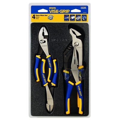 4 PIECE PRO PLIER TRAY SET (6"DIAG./SLIP 8"LN/10
