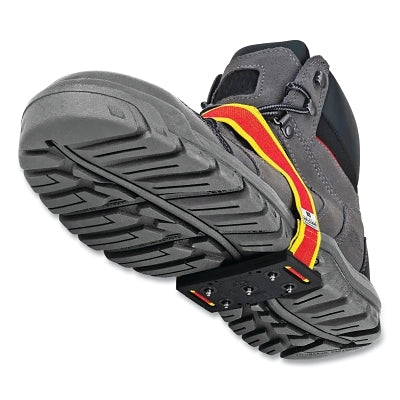 Mid-Sole Intrinsic Ice Cleat, One Size, Polymer Blend, Black/Red/Yellow, Low Profile