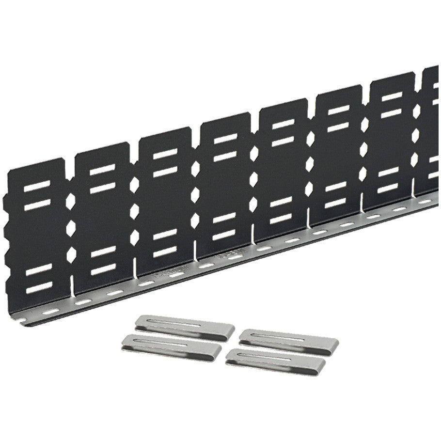 Panduct SD4EMI Noise Shield, Black, 3.86"x0.96", 4" Duct H, PK1