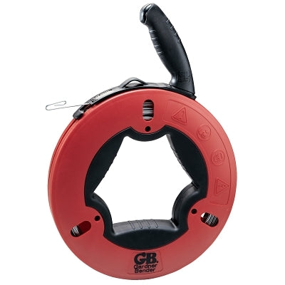 UPPERHAND STEEL FISHTAPEW/RUBBER GRIPS 65'X1/8"