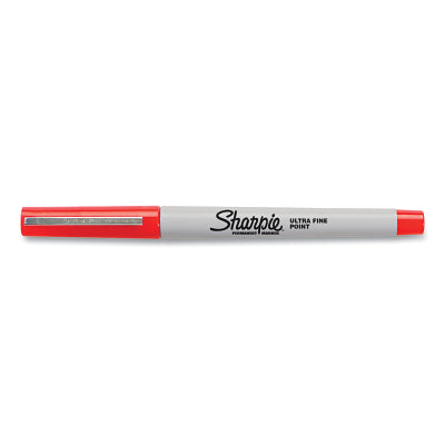 Ultra Fine Tip Permanent Marker, Red, Narrow