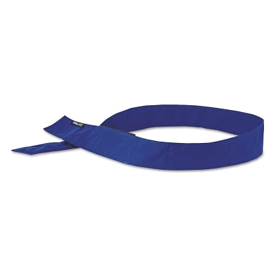 Chill-Its 6705 Evaporative Cooling Hook and Loop Bandanas, Solid Blue