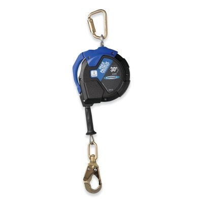 Max Patrol Self Retracting Lifeline, 30 ft, Galvanized Steel Cable, Steel Swivel Snap Hook