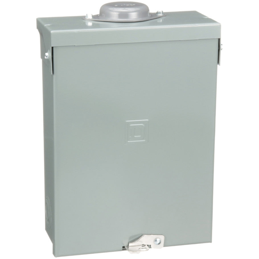 Homeline 100A 120/240V 1 Phase Raintight NEMA 3R Main Lug Load Center, 6 Single Pole/12 Tandem