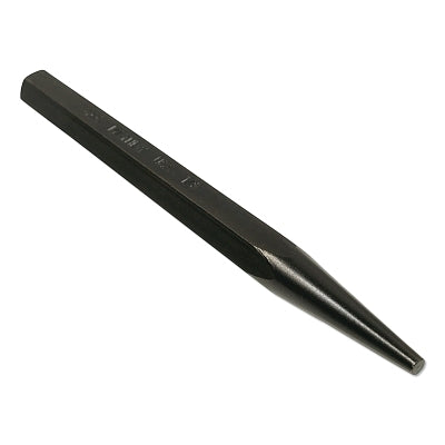 Solid Punch, 6 in L, 5/16 in Tip, Alloy Steel