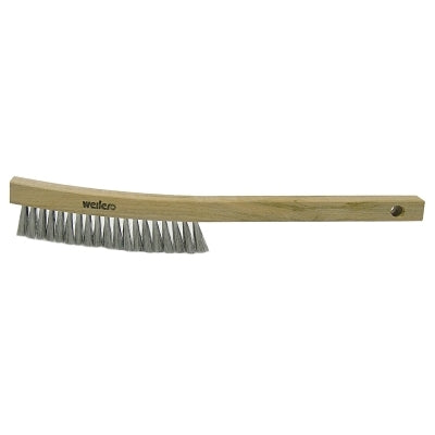 Plater's Brushes, 3 X 19 Rows, Stainless Steel Wire Wire, Wood Handle