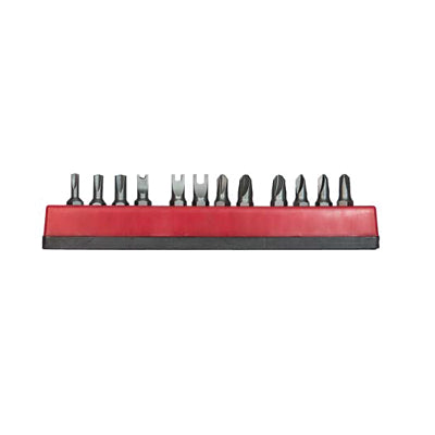 12-Pc Insert Bit Set, Specialty, Includes Clutch Head, Spanner, Torq-Set, and Tri-Wing