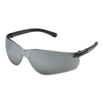 BearKat BK1 Series Safety Glasses, Silver Mirror Lens, Duramass Scratch-Resistant, Gray Frame