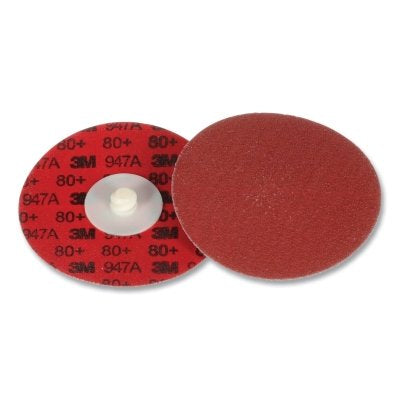 3M 051141-54257 Cubitron II Roloc Durable Edge Disc 947A, 3 in dia, 80 Grit, 20000 RPM, Ceramic Aluminum Oxide