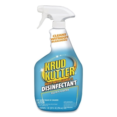 Krud Kutter Heavy Duty Cleaner and Disinfectant, 32 oz Spray Bottle, Unscented