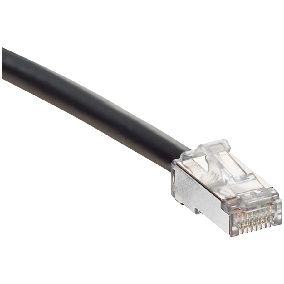 Atlas-X1 Cat 6a Shielded SlimLine Boot Patch Cord, 7 ft., Black
