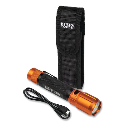 Rechargeable LED Pocket Light, Lithium-Ion, USB-C Charging Cable, Carrying Holster, Removable Pocket Clip