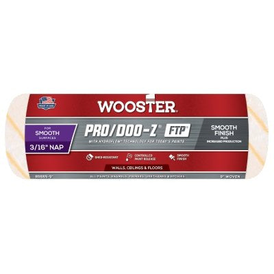 Pro/Doo-Z FTP Roller Covers, 9 in, 3/16 in Nap Length