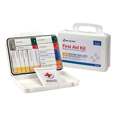 25 Person 16 Unit ANSI A First Aid Kit, Plastic Case, Wall Mount, Carry Handle