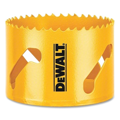 Bi-Metal Hole Saw, 3-1/8 in dia, 1-3/4 in Cutting Depth, Yellow