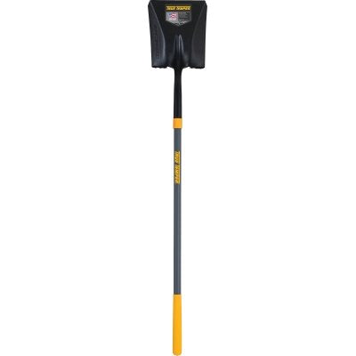 Forged Square Point Shovel, 9.670 in W x 5.000 in L Blade, 47 in Fiberglass Handle with Cushion End