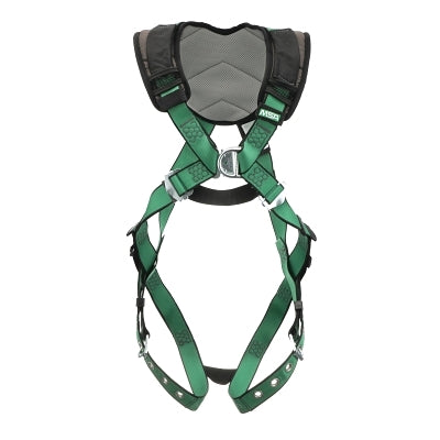 V-FORM+ Full-Body Harness, Back/Chest D-Rings, XL, QC Chest/Tongue-Buckle Leg Straps, Shoulder Padding