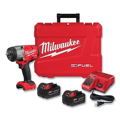 M18 Impact Wrench Kit w/Friction Ring, 1/2 in High Torque, 2000 RPM, Includes Tool/Batt/Charger/Case