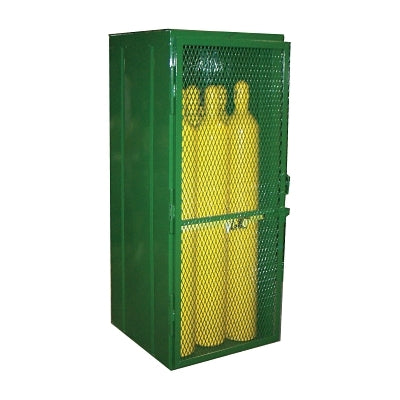 Cylinder Storage Cage, Holds 9 Cylinders, 85 in x 32 in x 32 in
