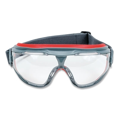 3M GG501SGAF-10 GoggleGear 500 Series Goggles, Universal, Plastic/Gray Frame, Clear Scotchgard Anti-Fog Lens, Cloth Strap