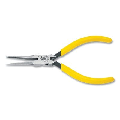 Long Needle Nose Pliers, Straight, Alloy Steel, 5 13/32 in