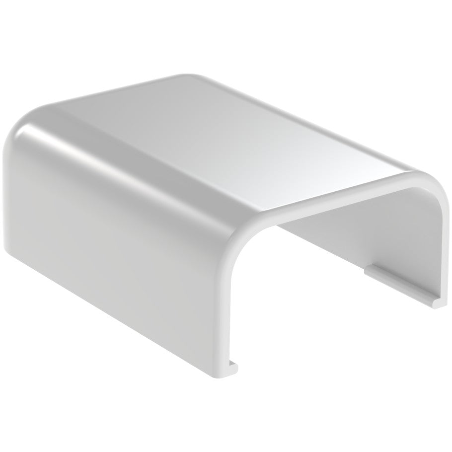 Surface Raceway, LD5 End Cap Fitting, White