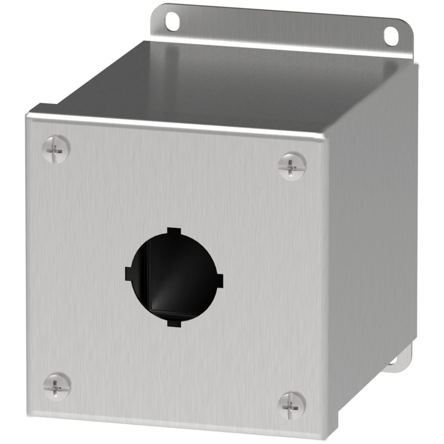 Extra-Deep, Pushbutton Enclosure, Stainless Steel, 30.5mm