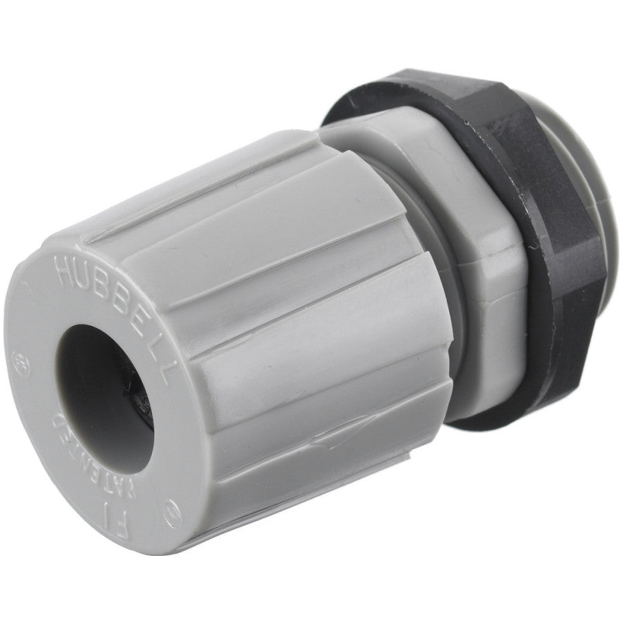 Kellems, Cord and Cable Connector, Cord Connector, NPT Threaded, Nylon, -30 to 225   176;F, 1/2 in, Gray