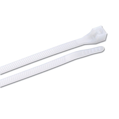 Standard Cable Ties, 75 lb Tensile Strength, 8 in, Natural, 1,000/Bag