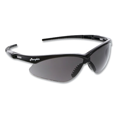 Memphis MP1 Safety Glasses, Gray, Polycarbonate Lens, UV-AF Anti-Fog Coating, Black Frame/Temple
