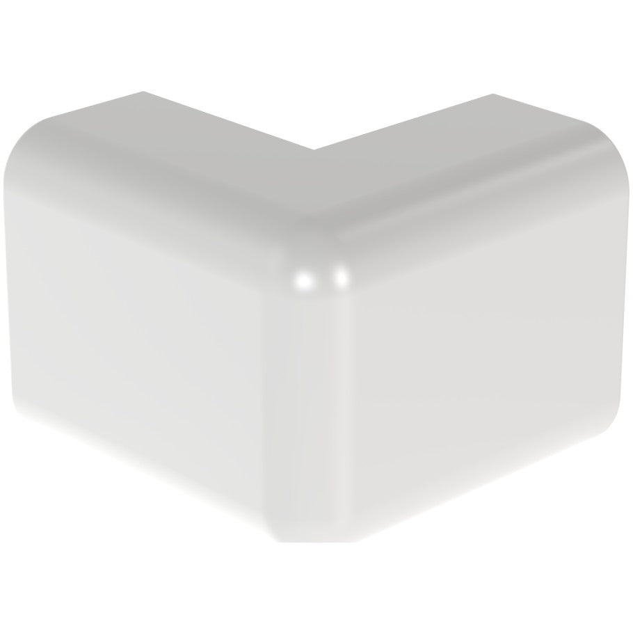 Surface Raceway, LD3 Low Voltage Outside Corner Fitting, White