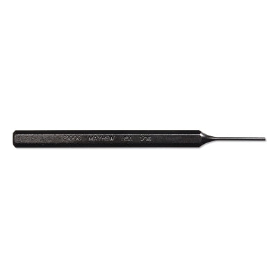 Pin Punches, 4 in, 1/16 in tip, Alloy Steel, Full Finish