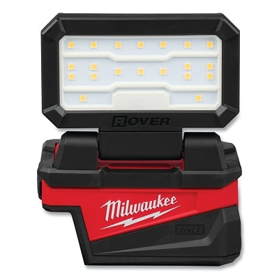 M18 Rover LED Cordless Flood Light, Compact Folding Flood Light w/USB Charging, 85 lm to 1000 lm, Incl Pivoting Rafter Hook