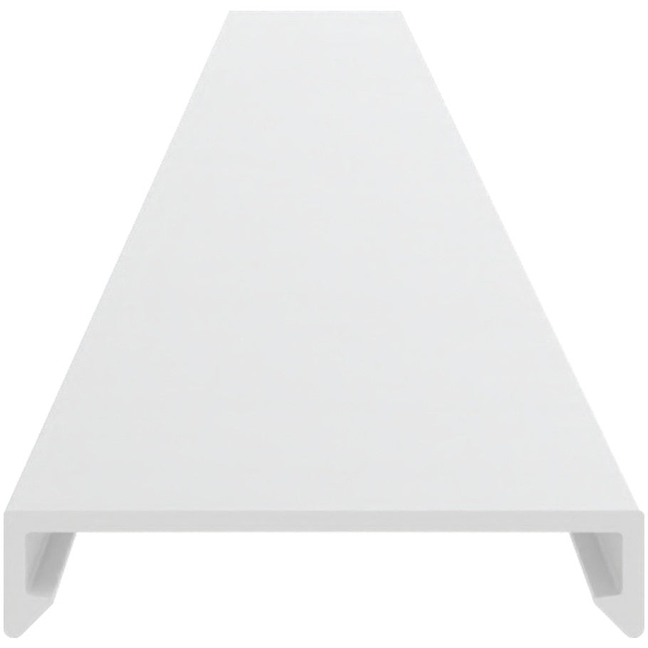 Lead-Free PVC Solid Wireway Cover, White