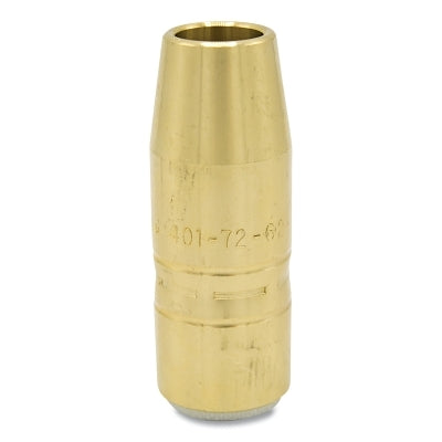 Air-Cooled Bore Nozzle, Heavy-Duty, Slip-On, 5/8 in Bore, 1/8 in Recess, Tapered, Brass