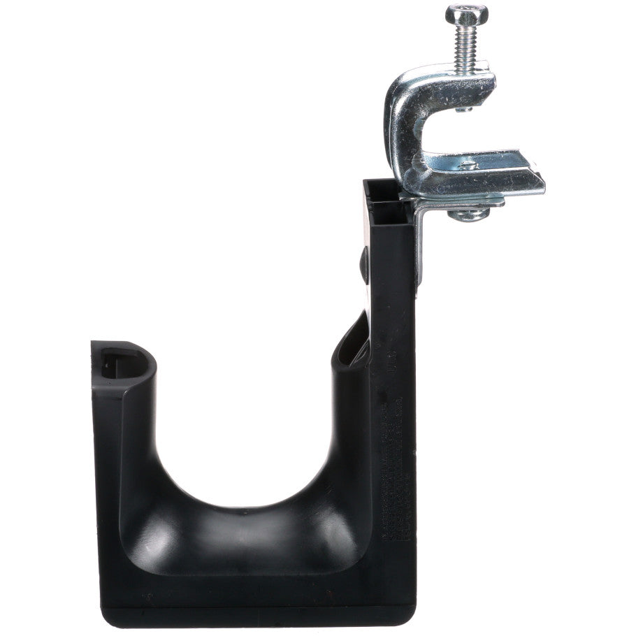 J-Pro  J-Hook With Screw On Beam Clamp For Up to 1/2 in. Thick Flange, Nylon 6.6
